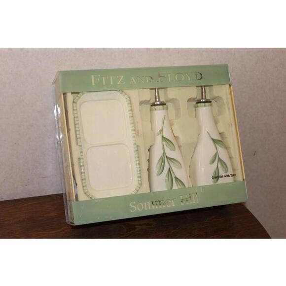 Other - NEW Fitz and Floyd Sommer Hill Cruet Set with Tray